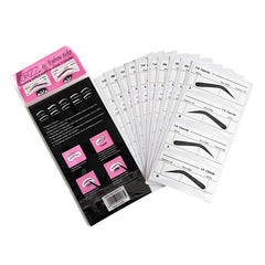 10pcs Eyebrow Stencils Adhesive Eye Brow Shaping Stickers