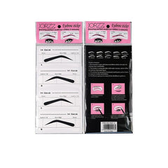 10pcs Eyebrow Stencils Adhesive Eye Brow Shaping Stickers