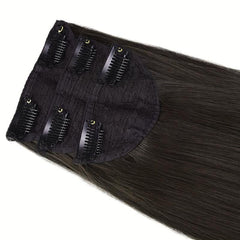 3PCS Long Straight Clip In Hair Extensions For Women 60 96 Cm Natural Pack Of 3