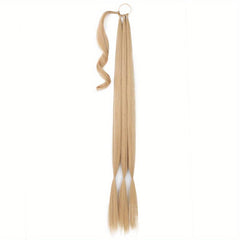 Long Braid Ponytail Extension Straight Wrap Synthetic Hairpiece