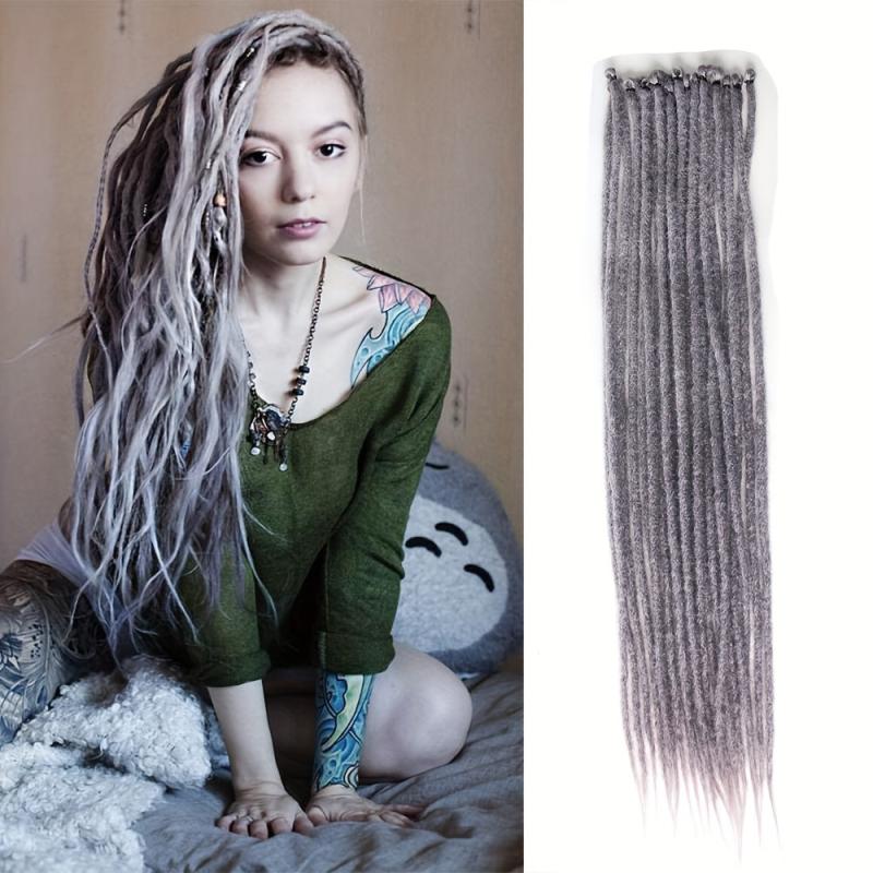 Dreadlocks Extensions 1B Medium Auburn 22 Crochet Braided Hair