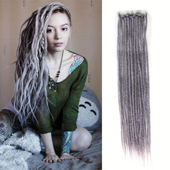 Dreadlocks Extensions 1B Medium Auburn 22 Crochet Braided Hair