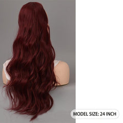Curly Hair Clip Extension for Women Ribbon Ponytail Accessory