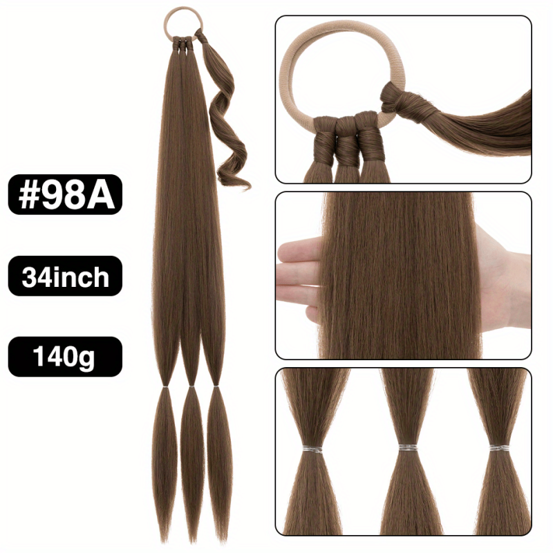 36 Cm Synthetic Ponytail Extensions DIY Box Braids Ponytail Extensions For Women