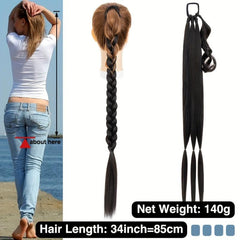 36 Cm Synthetic Ponytail Extensions DIY Box Braids Ponytail Extensions For Women