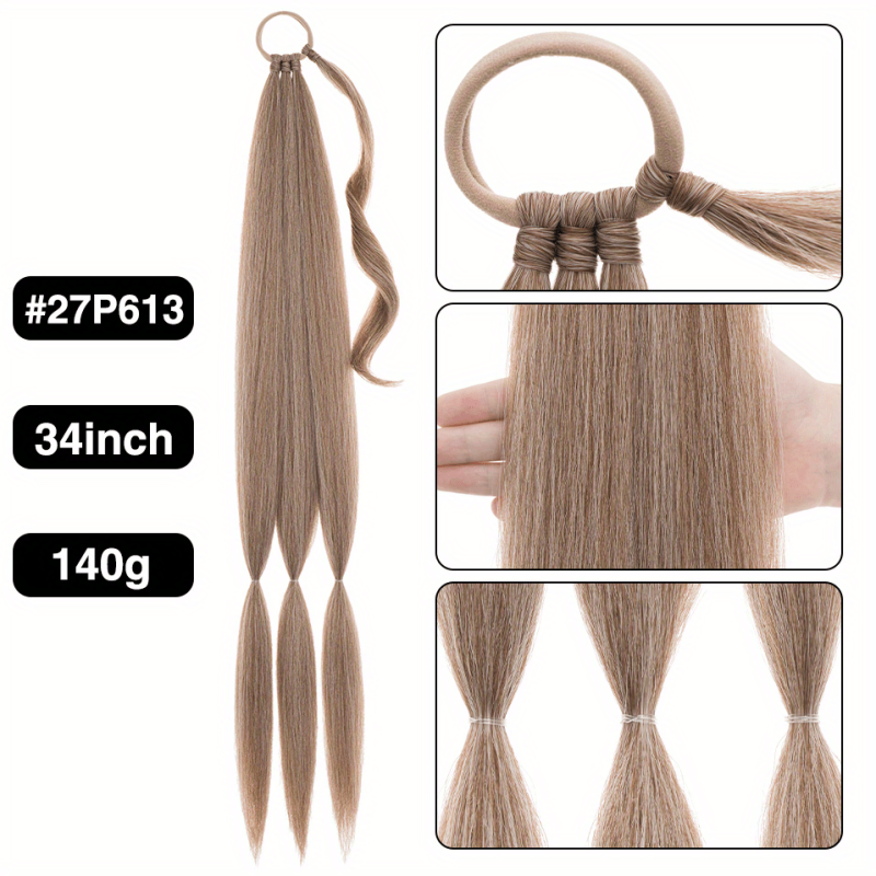 36 Cm Synthetic Ponytail Extensions DIY Box Braids Ponytail Extensions For Women