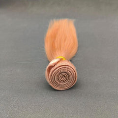 Pink Brazilian Human Hair Weave 10-24 Inch Straight Hair Extensions