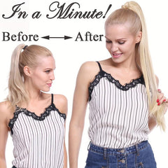 Long Straight Claw Clip Ponytail Hair Extensions for Women Girls