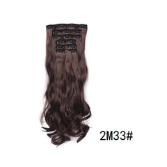 Wavy Curly 6PC Hair Pieces Synthetic Extensions Clip