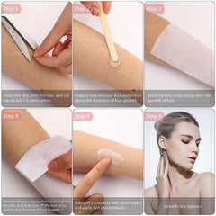 Disposable Wax Strips Hair Removal for Face Leg Bikini Area