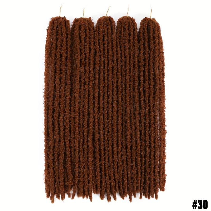 24 Inch Butterfly Locs Crochet Hair Extensions Synthetic For African Women