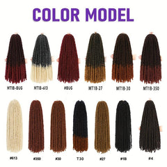 24 Inch Butterfly Locs Crochet Hair Extensions Synthetic For African Women