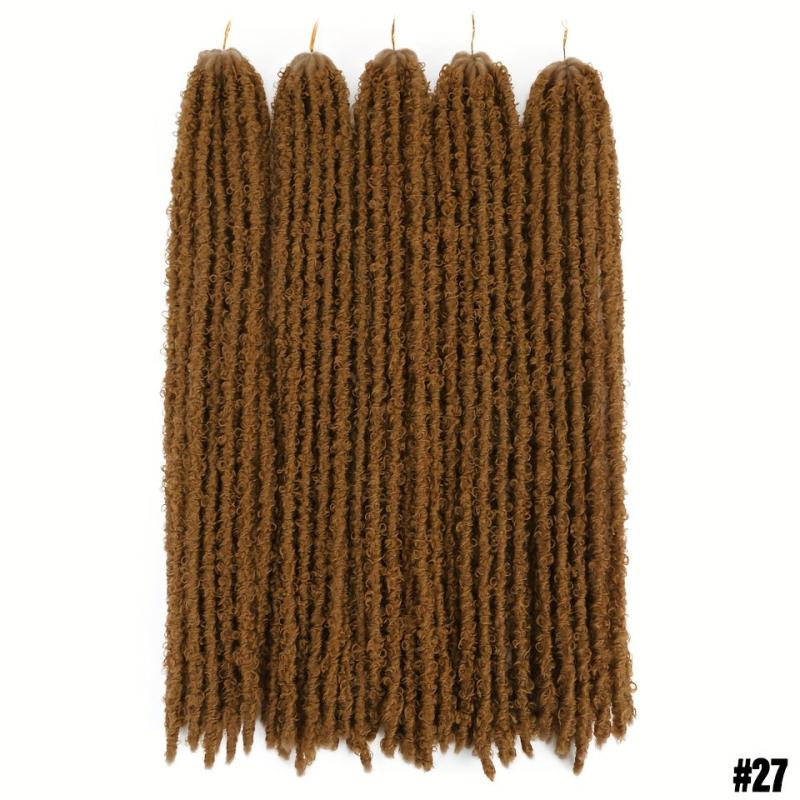 24 Inch Butterfly Locs Crochet Hair Extensions Synthetic For African Women