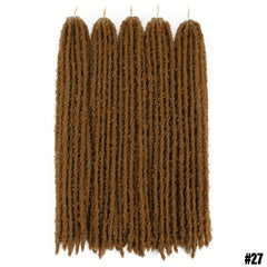 24 Inch Butterfly Locs Crochet Hair Extensions Synthetic For African Women