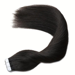 20pcs Straight Tape In Hair Extensions Natural Human Hair 30 48 66 04 Cm