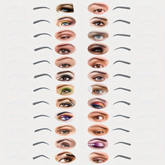 Eyebrow Stencil 12 Pairs Kit for 3-Minute Makeup