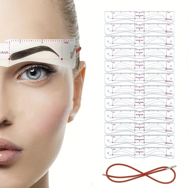 Eyebrow Stencil 12 Pairs Kit for 3-Minute Makeup