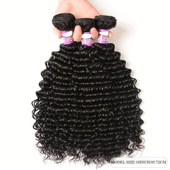 Deep Wave Human Hair Bundles 20-32-76 Virgin Hair Weave Extension