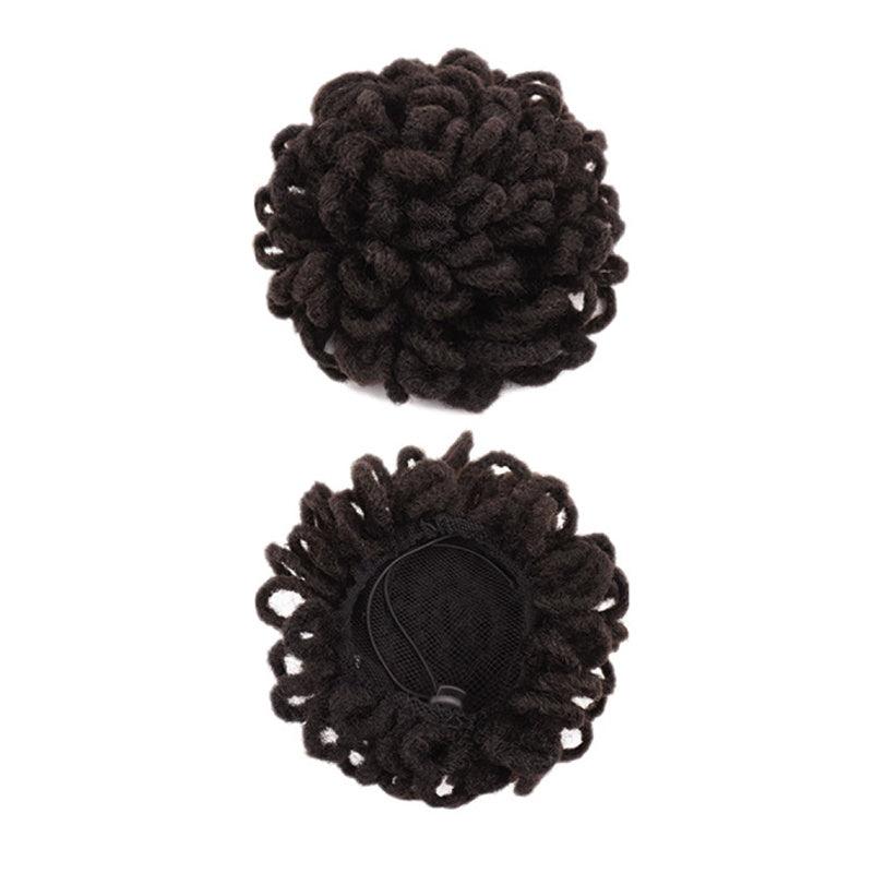 DreadLock Bun Afro High Puff Drawstring Ponytail Extensions
