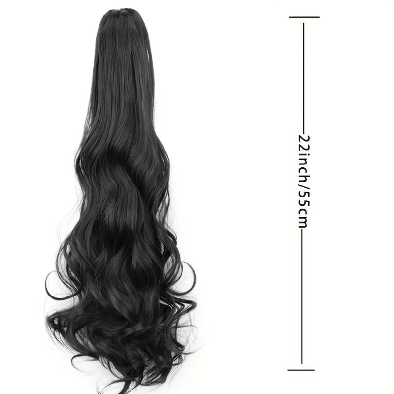 Long Wavy Ponytail Extensions Natural Look Daily Use