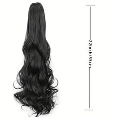 Long Wavy Ponytail Extensions Natural Look Daily Use
