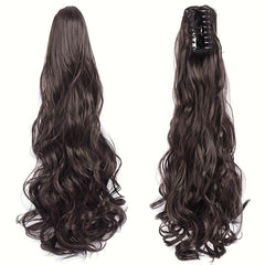 Long Wavy Ponytail Extensions Natural Look Daily Use