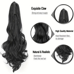 Long Wavy Ponytail Extensions Natural Look Daily Use
