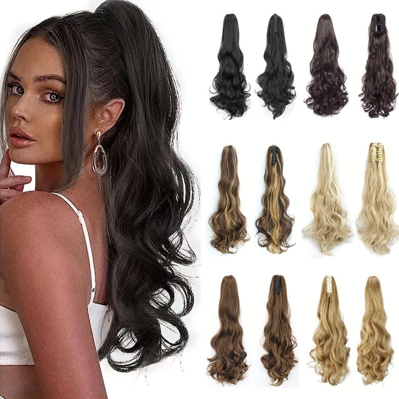 Long Wavy Ponytail Extensions Natural Look Daily Use