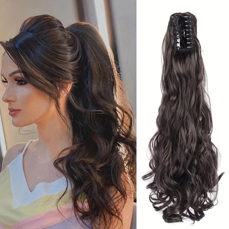 Long Wavy Ponytail Extensions Natural Look Daily Use