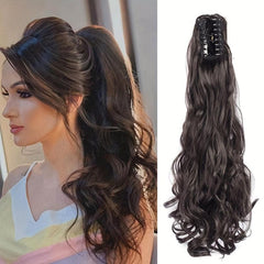 Long Wavy Ponytail Extensions Natural Look Daily Use