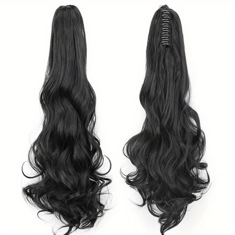 Long Wavy Ponytail Extensions Natural Look Daily Use