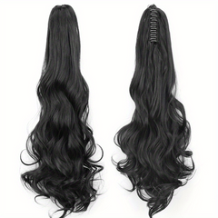 Long Wavy Ponytail Extensions Natural Look Daily Use