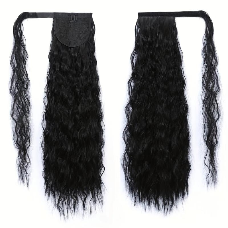 50 8 Cm Long Corn Wavy Ponytail Extensions Wrap Around Hairpiece Women