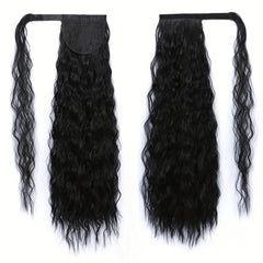 50 8 Cm Long Corn Wavy Ponytail Extensions Wrap Around Hairpiece Women