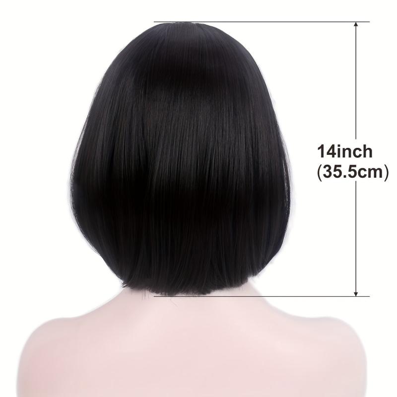 Shorts Bob Hair Wigs With Bangs Synthetic Fiber Cosplay Party Wigs