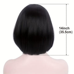 Shorts Bob Hair Wigs With Bangs Synthetic Fiber Cosplay Party Wigs