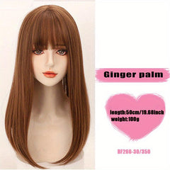 Women's Synthetic Flunt Bangs Wig Piece 50 8 Cm Head Hair Block Cartoon Bangs