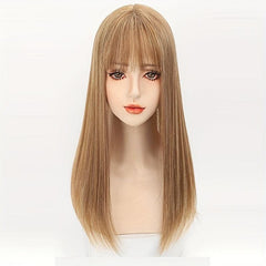 Women's Synthetic Flunt Bangs Wig Piece 50 8 Cm Head Hair Block Cartoon Bangs