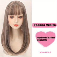 Women's Synthetic Flunt Bangs Wig Piece 50 8 Cm Head Hair Block Cartoon Bangs