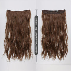 Long Wavy Hair Pieces Synthetic Fishing Line Hair Extensions For Daily Use