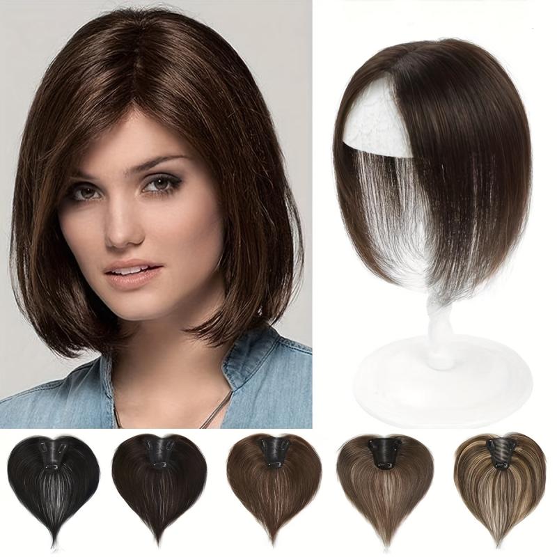 Human Hair Topper for Women - Real Human Hair Thick Hairpiece