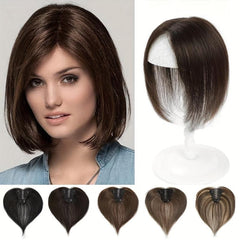 Human Hair Topper for Women - Real Human Hair Thick Hairpiece