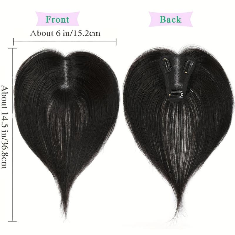 Human Hair Topper for Women - Real Human Hair Thick Hairpiece