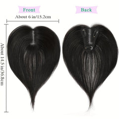 Human Hair Topper for Women - Real Human Hair Thick Hairpiece