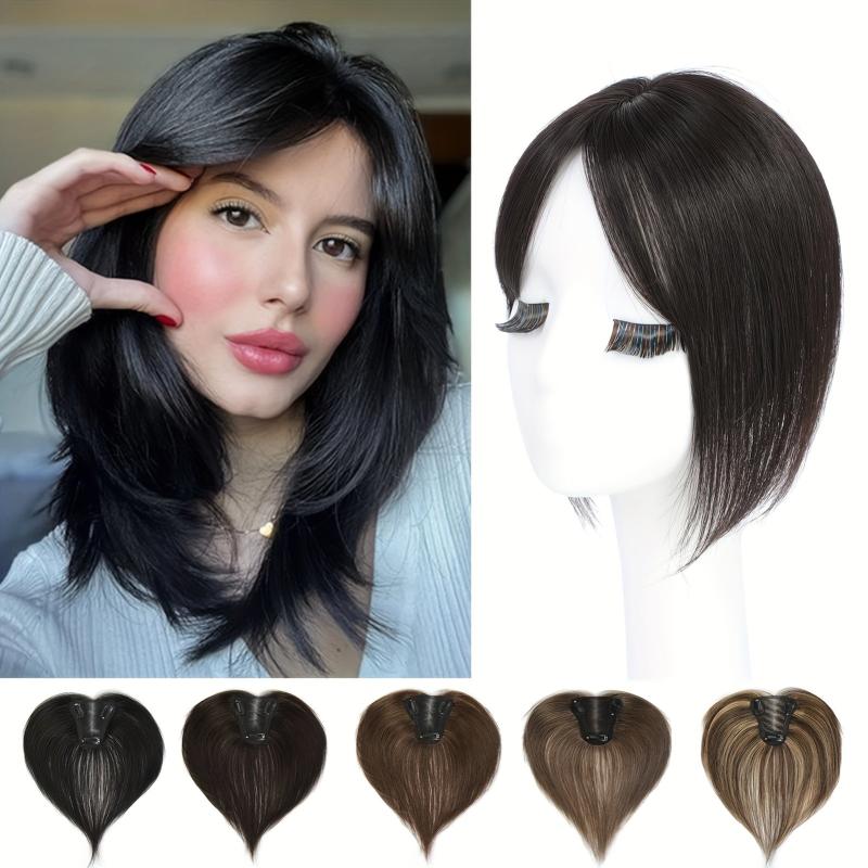 Human Hair Topper for Women - Real Human Hair Thick Hairpiece