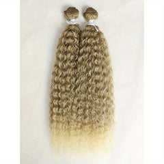 2pcs 55-88cm Long Curly Wavy Hair Extensions Synthetic Crochet Hair for Women