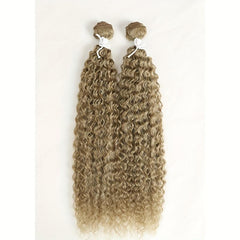 2pcs 55-88cm Long Curly Wavy Hair Extensions Synthetic Crochet Hair for Women