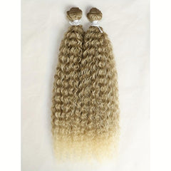 2pcs 55-88cm Long Curly Wavy Hair Extensions Synthetic Crochet Hair for Women