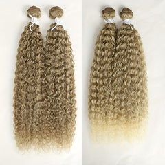 2pcs 55-88cm Long Curly Wavy Hair Extensions Synthetic Crochet Hair for Women