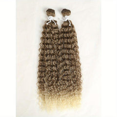 2pcs 55-88cm Long Curly Wavy Hair Extensions Synthetic Crochet Hair for Women